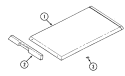 Part Location Diagram of A341W Whirlpool One Piece Electric Catridge Cover - White