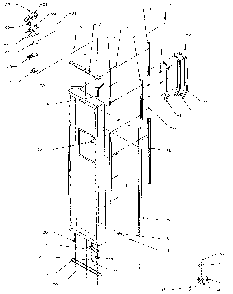 Freezer Door Handles And Accessories Diagram and Parts List for SXDE27NP-P1162204W  Amana Refrigerator