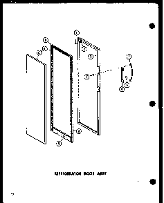 Section 11 Diagram and Parts List for SRI-22E-P74100-11W  Amana Refrigerator