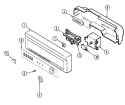 Part Location Diagram of 99001477 Whirlpool PANEL, CONTROL (WHT)
