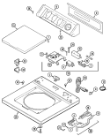 TOP Diagram and Parts List for LAT1916ABE  Maytag Washer