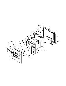 Door Diagram and Parts List for 79042533311  Kenmore Range