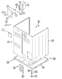 CABINET - REAR Diagram and Parts List for LDE8426ACM  International Dryer
