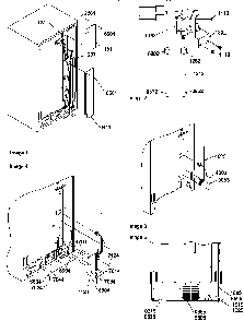 Cabinet Back Diagram and Parts List for SRD22S5L-P1190304WL  Amana Refrigerator