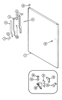 FRESH FOOD OUTER DOOR Diagram and Parts List for GT17B5N3EV  Admiral Refrigerator