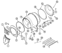 TUMBLER Diagram and Parts List for LDE8426GGE  Maytag Dryer