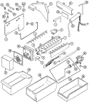 ICE MAKER KIT (SIDE BY SIDE) Diagram and Parts List for 12001294  Maytag Ice Maker