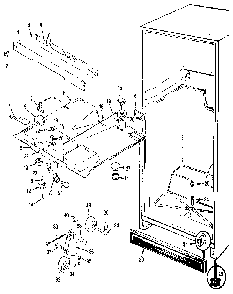 Fresh Food Compartment Diagram and Parts List for JRT172RB MBJ21A Jenn-Air Refrigerator
