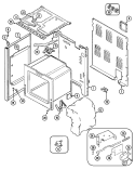 BODY Diagram and Parts List for CRE9600CGE  Maytag Range