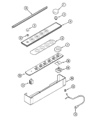 CONTROL PANEL Diagram and Parts List for CVEX4270B  Jenn-Air Cooktop
