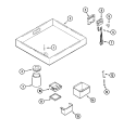 BURNER BOX Diagram and Parts List for CVEX4100B  Jenn-Air Cooktop