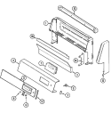 CONTROL PANEL Diagram and Parts List for G3468XRA-X  Maytag Range