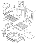 FREEZER COMPARTMENT Diagram and Parts List for RTW2200DAE  Maytag Refrigerator