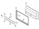 FREEZER INNER DOOR Diagram and Parts List for RTW2200DAE  Maytag Refrigerator