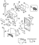 ICE & WATER DISPENSER Diagram and Parts List for RTW2200DAE  Maytag Refrigerator