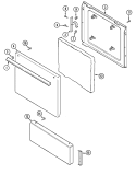 DOOR / DRAWER Diagram and Parts List for 90138  Litton Range