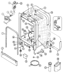 TUB Diagram and Parts List for DC4500B  Magic Chef Dishwasher