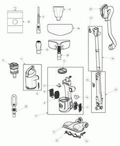 Diagram Diagram and Parts List for UH73330  Hoover Upright Vacuum