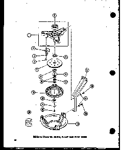 Section 2 Diagram and Parts List for TAA200 P75751-8W Amana Washer