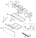 COMPRESSOR Diagram and Parts List for CT21A6FW  Crosley Refrigerator
