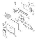 FREEZER COMPARTMENT Diagram and Parts List for ATB2112ARW  Admiral Refrigerator