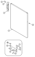 FRESH FOOD OUTER DOOR Diagram and Parts List for GT1911PXEA  Crosley Refrigerator