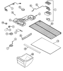 FRESH FOOD COMPARTMENT Diagram and Parts List for ATB1912ARW  Admiral Refrigerator