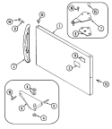 Part Location Diagram of 61004948 Whirlpool PANEL, FRZ. DOOR (BSQ)