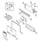 FREEZER COMPARTMENT Diagram and Parts List for CTF1921ARA  Magic Chef Refrigerator
