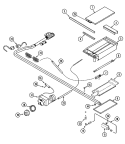 GRIDDLE ASSEMBLY Diagram and Parts List for PRG3601P  Jenn-Air Range