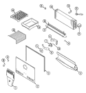 Part Location Diagram of 61002233 Whirlpool COVER, EVAPORATOR