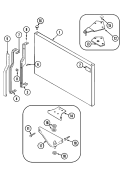 FREEZER OUTER DOOR Diagram and Parts List for GT1924NDCA  Crosley Refrigerator