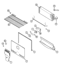 FREEZER COMPARTMENT Diagram and Parts List for AT1521NDGW  Admiral Refrigerator