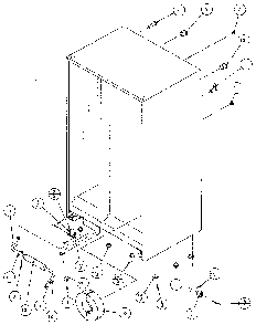 Drain And Rollers Diagram and Parts List for 36541-P1121701W  Amana Refrigerator