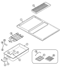 TOP ASSEMBLY Diagram and Parts List for SVE87600W  Jenn-Air Range