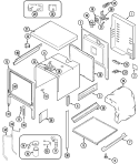 BODY Diagram and Parts List for SVE87600W  Jenn-Air Range