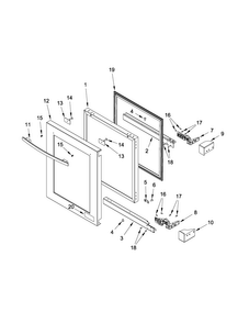 Part Location Diagram of W10622806 Whirlpool SPACER