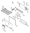 FREEZER COMPARTMENT Diagram and Parts List for CTN1511BEW  Magic Chef Refrigerator
