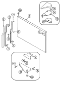 Part Location Diagram of 61004911 Whirlpool INSERT, HANDLE (BSQ)