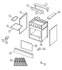 BODY Diagram and Parts List for PRG3000P  Jenn-Air Range