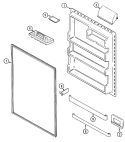 Part Location Diagram of 61005474 Whirlpool Front Pick Off Shelf