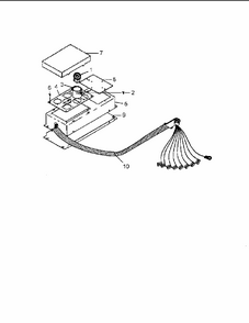 Fuse Box Assembly Diagram and Parts List for CARDS801WW-P1131925NWW  Amana Range