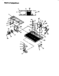 Machine Compartment Diagram and Parts List for SX25S-P1198902WL  Amana Refrigerator