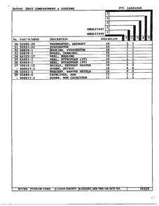 Unit Compartment And System Page 3 Diagram and Parts List for 621447  Admiral Refrigerator