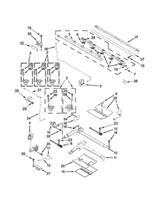 Part Location Diagram of W11208293 Whirlpool Surface Burner Igniter