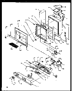 Ice And Water Cavity Diagram and Parts List for SXDE27NPL-P1162204WL  Amana Refrigerator