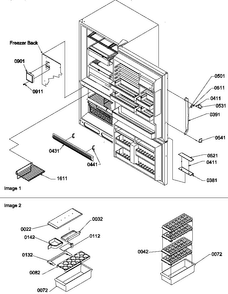 Door Handles & Accessories Diagram and Parts List for BR22TE-P1196709WE  Amana Refrigerator