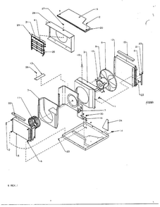 Air Conditioner Page 3 Diagram and Parts List for 5786  Amana Air Conditioner