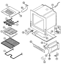 OVEN / BASE Diagram and Parts List for L6892VYV  Norge Range