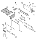 FREEZER COMPARTMENT Diagram and Parts List for CT21A5W  Crosley Refrigerator